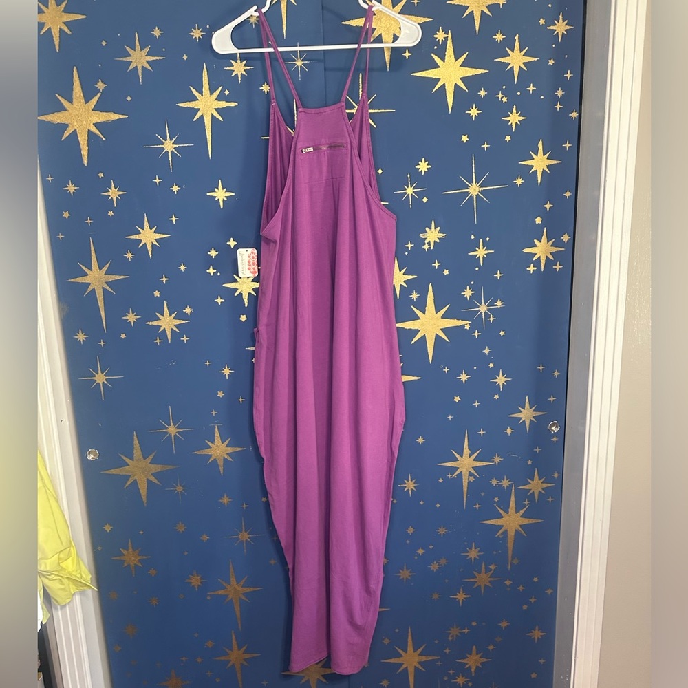 NWT Free People Movement Hot Shot Onesie in Deep Mulberry M - Picture 6 of 9